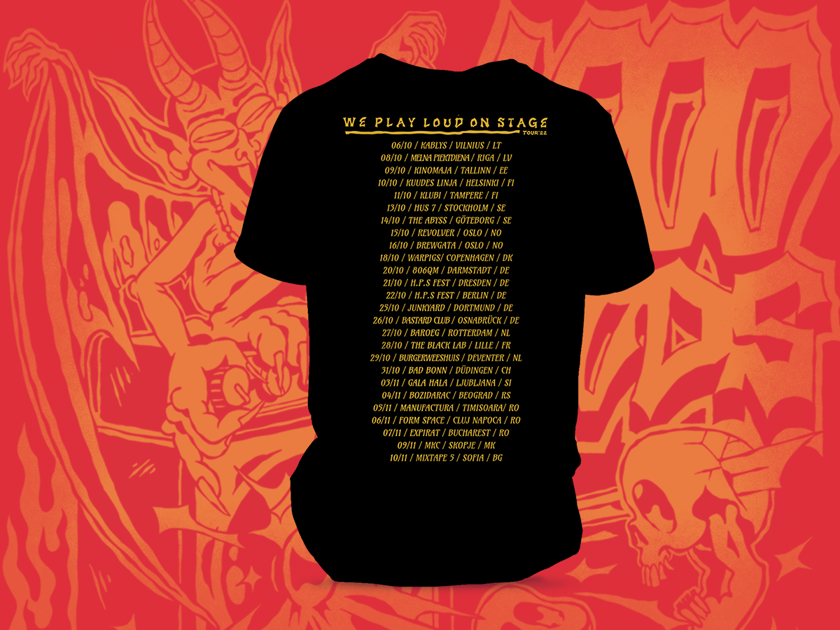 We Play Loud on Stage Tour T-Shirt